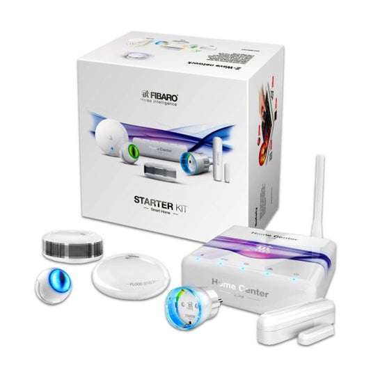 FIBARO Z-WAVE PLUS STARTER KIT CON HOME CENTER LITE E 5 ACCESSORI