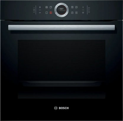 Forno Bosch Serie 8 HBG675BB1 - 71L, Pirolitico, Display TFT, Classe A+, Nero